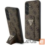 Kitas telefono priedas Guess  Guess GUHCS24SPGS4TDW S24 S921 brown/brown hardcase Grip Stand 4G Triangle Strass