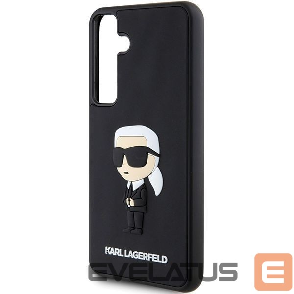 Kitas telefono priedas Karl Lagerfeld Karl Lagerfeld 3D Rubber Ikonik case for Samsung Galaxy S24+ - black