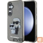 Nugarėlės dėklai Karl Lagerfeld  Karl Lagerfeld KLHCS24MHNKCTGK S24+ S926 black/black hardcase Glitter Karl&Choupette 
