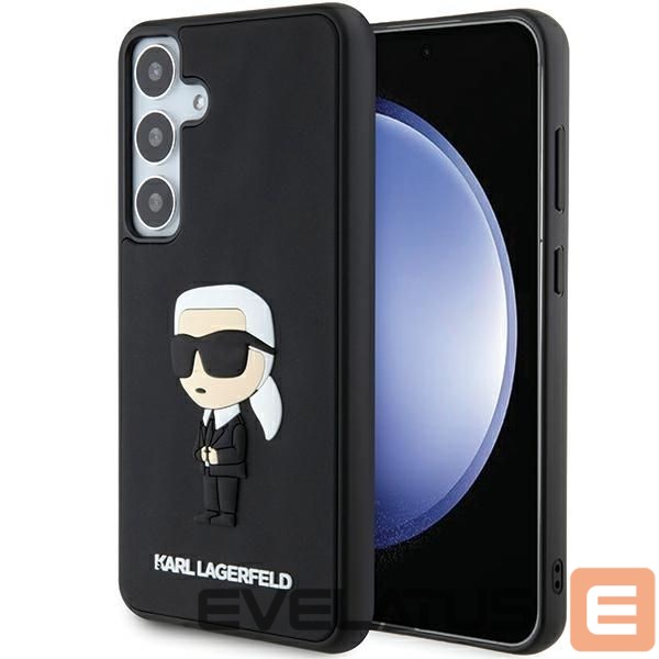 Kitas telefono priedas Karl Lagerfeld Karl Lagerfeld 3D Rubber Ikonik case for Samsung Galaxy S24 - black