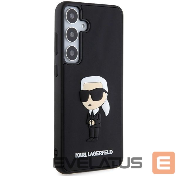 Kitas telefono priedas Karl Lagerfeld Karl Lagerfeld 3D Rubber Ikonik case for Samsung Galaxy S24 - black