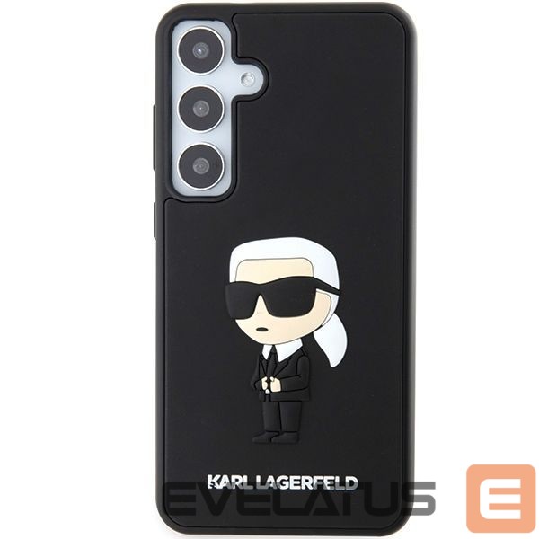 Kitas telefono priedas Karl Lagerfeld Karl Lagerfeld 3D Rubber Ikonik case for Samsung Galaxy S24 - black