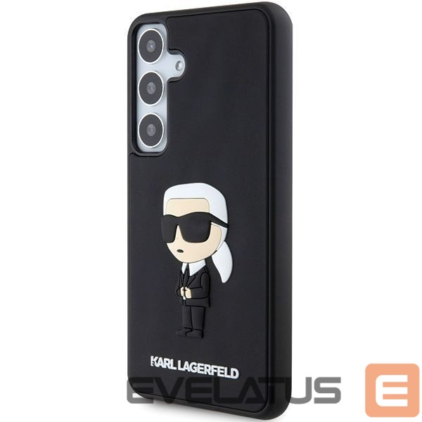 Kitas telefono priedas Karl Lagerfeld Karl Lagerfeld 3D Rubber Ikonik case for Samsung Galaxy S24 - black