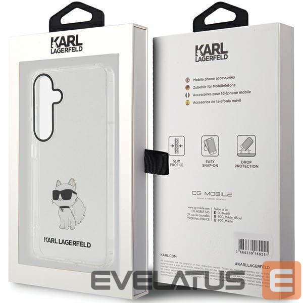 Kitas telefono priedas Karl Lagerfeld Karl Lagerfeld IML Choupette case for Samsung Galaxy S24 - transparent