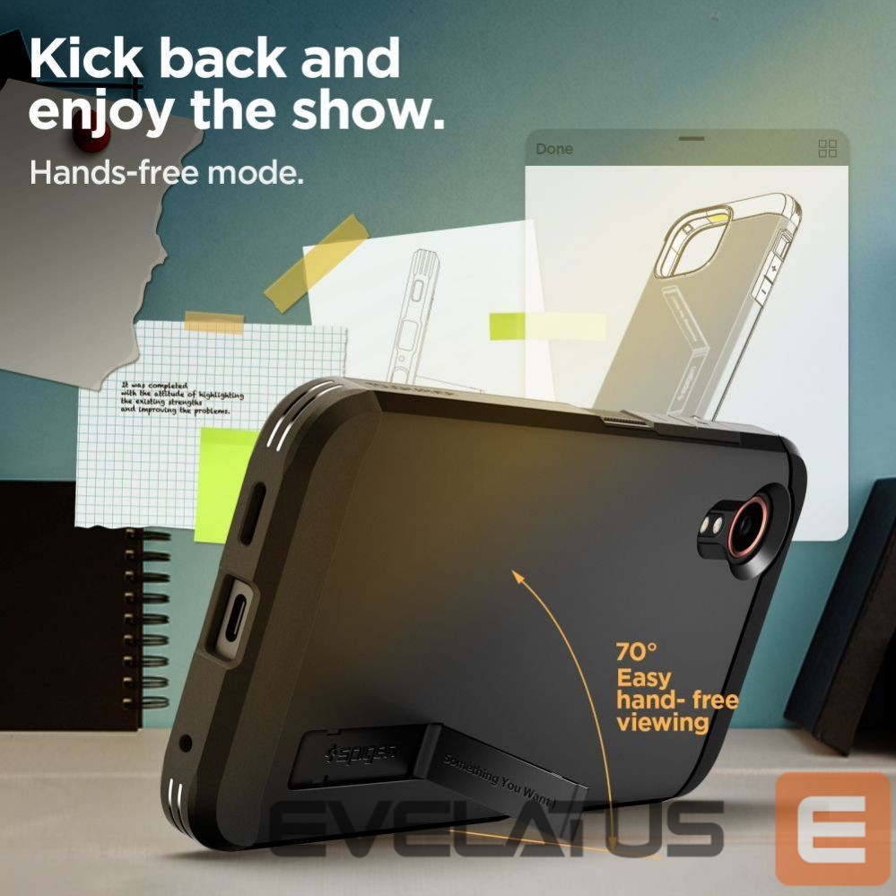Nugarėlės dėklai Spigen Spigen Tough Armor case for Samsung Galaxy XCover 7 - black