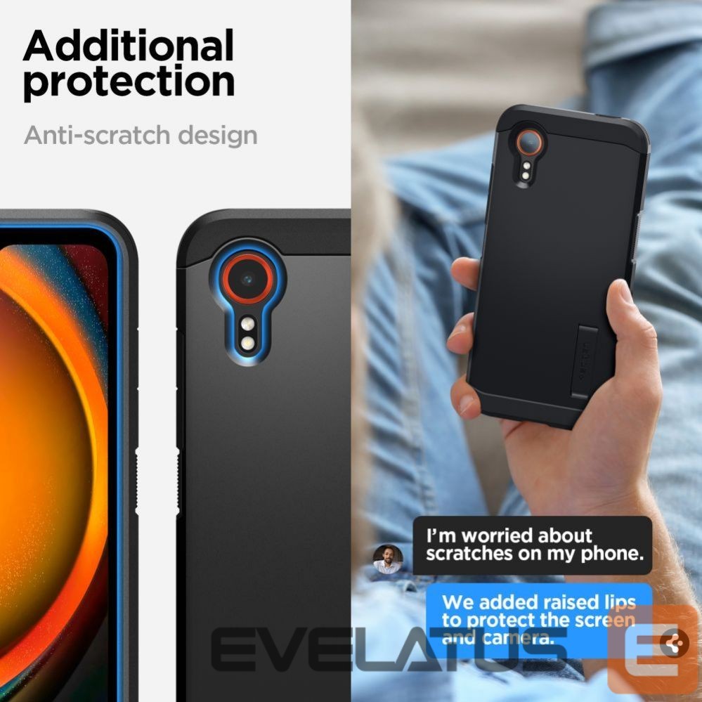 Nugarėlės dėklai Spigen Spigen Tough Armor case for Samsung Galaxy XCover 7 - black