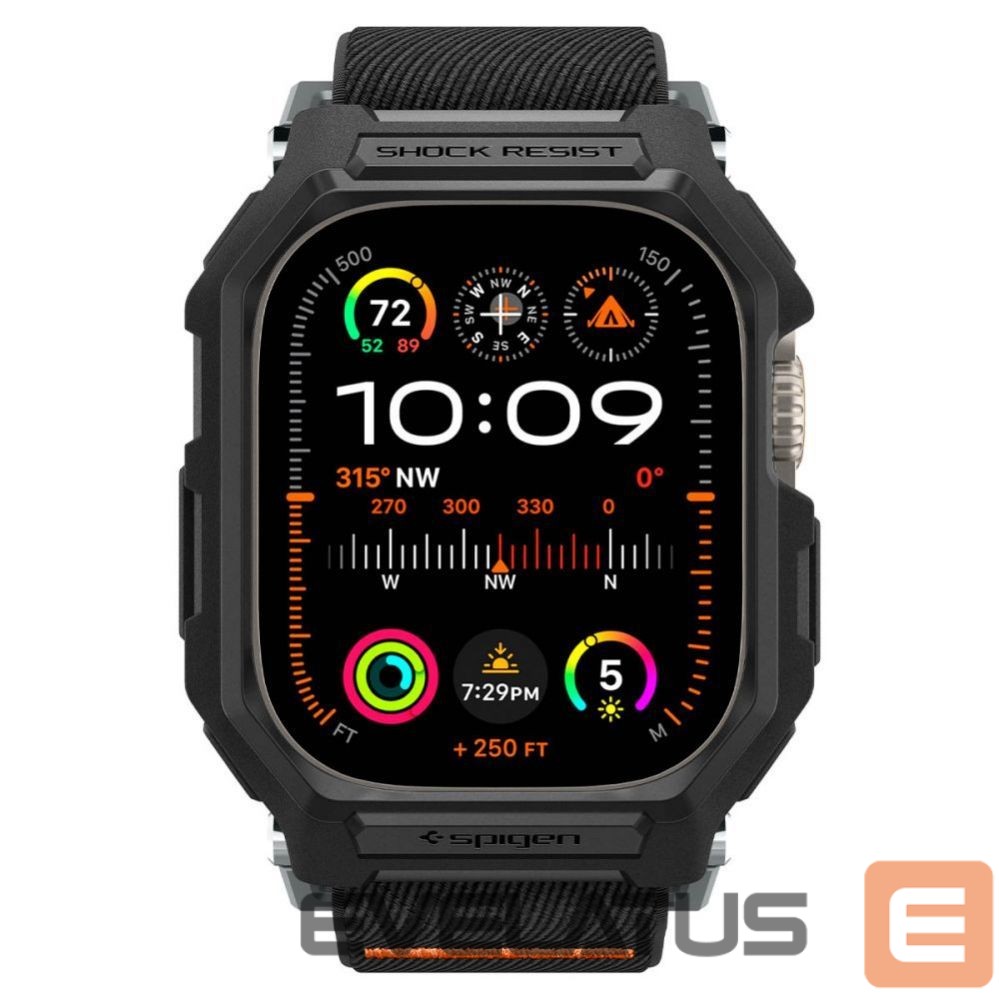 Kitas telefono priedas Spigen Spigen Lite Fit Pro Case with Strap for Apple Watch Ultra 1 / 2 (49mm) - Matte Black