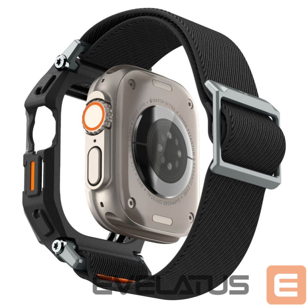 Kitas telefono priedas Spigen Spigen Lite Fit Pro Case with Strap for Apple Watch Ultra 1 / 2 (49mm) - Matte Black