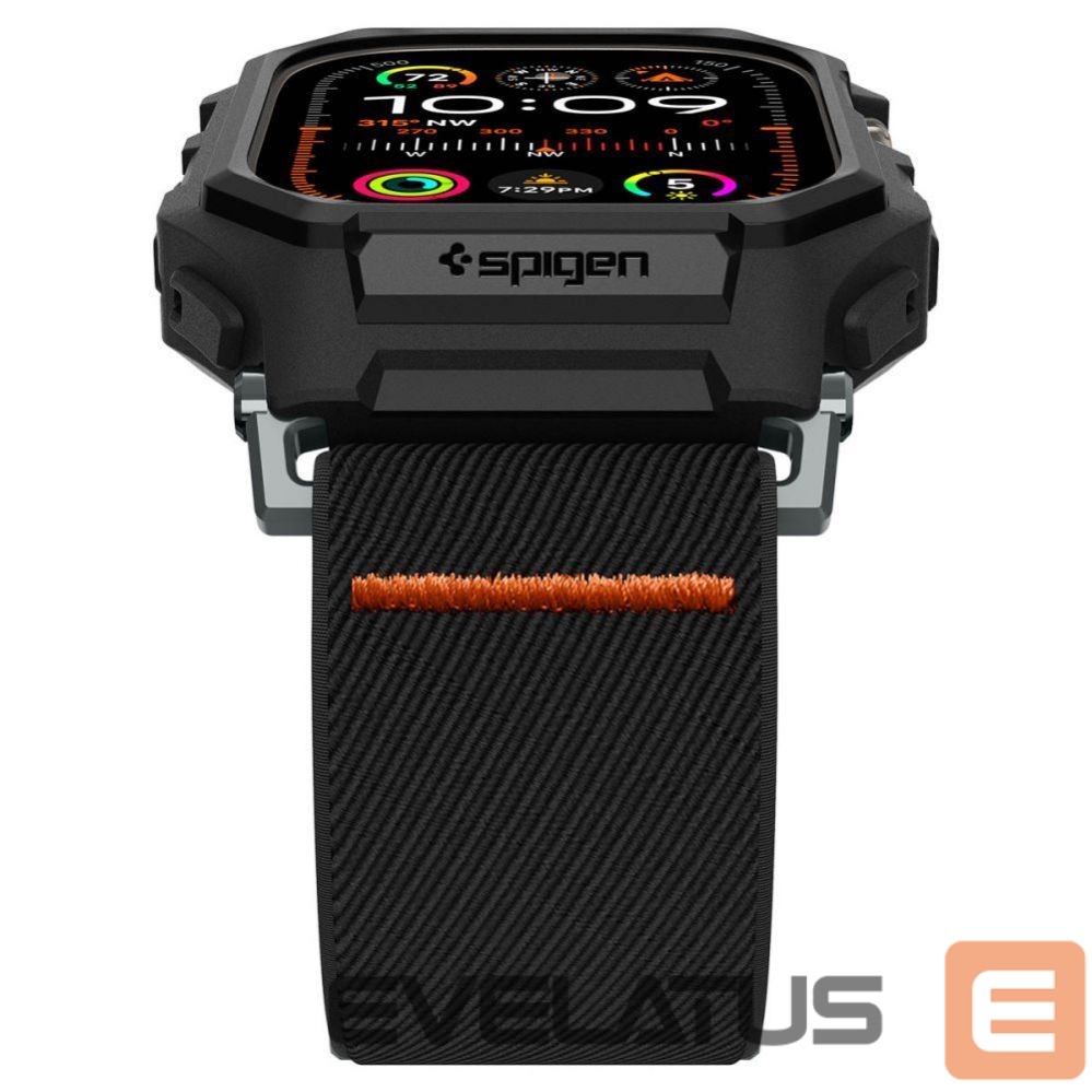 Kitas telefono priedas Spigen Spigen Lite Fit Pro Case with Strap for Apple Watch Ultra 1 / 2 (49mm) - Matte Black