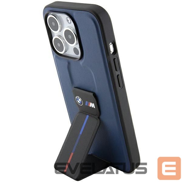 Nugarėlės dėklai BMW BMW M Grip Stand Bicolor case for iPhone 15 Pro - navy blue