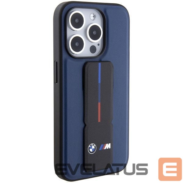Nugarėlės dėklai BMW BMW M Grip Stand Bicolor case for iPhone 15 Pro - navy blue