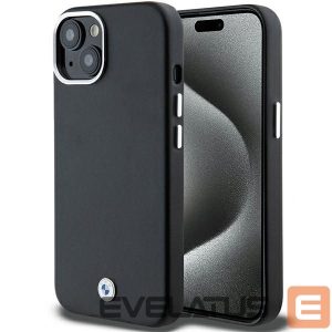 Nugarėlės dėklai BMW  BMW Signature Wrapped Metal MagSafe Case for iPhone 14/15/13 - Black 
