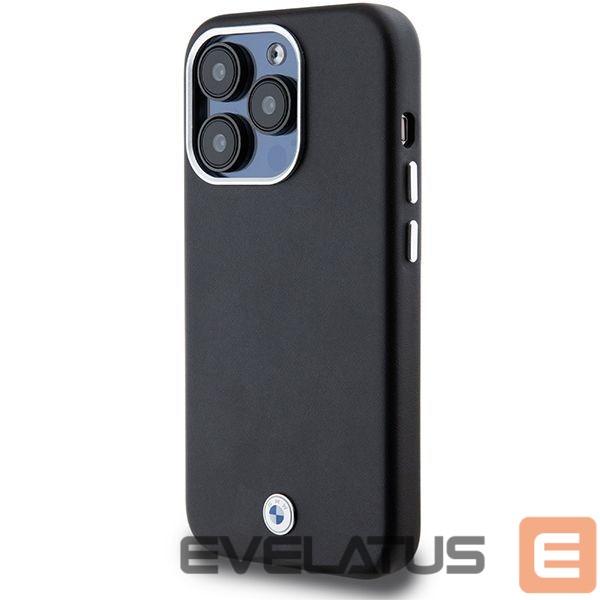 Nugarėlės dėklai BMW BMW Signature Wrapped Metal MagSafe case for iPhone 14 Pro Max - black