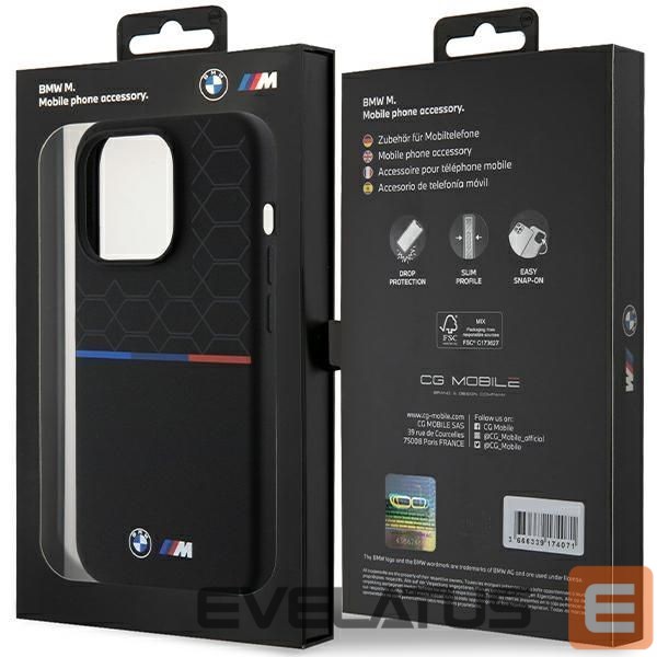 Nugarėlės dėklai BMW BMW M Silicone Pattern MagSafe case for iPhone 15 Pro - black