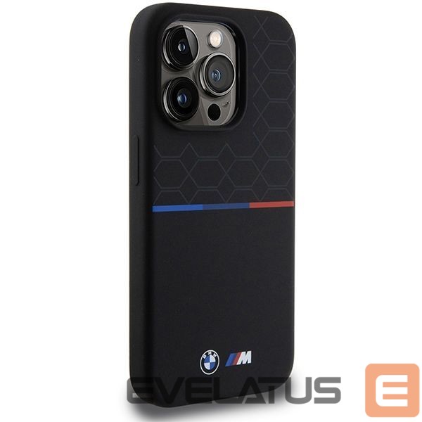 Nugarėlės dėklai BMW BMW M Silicone Pattern MagSafe case for iPhone 15 Pro - black