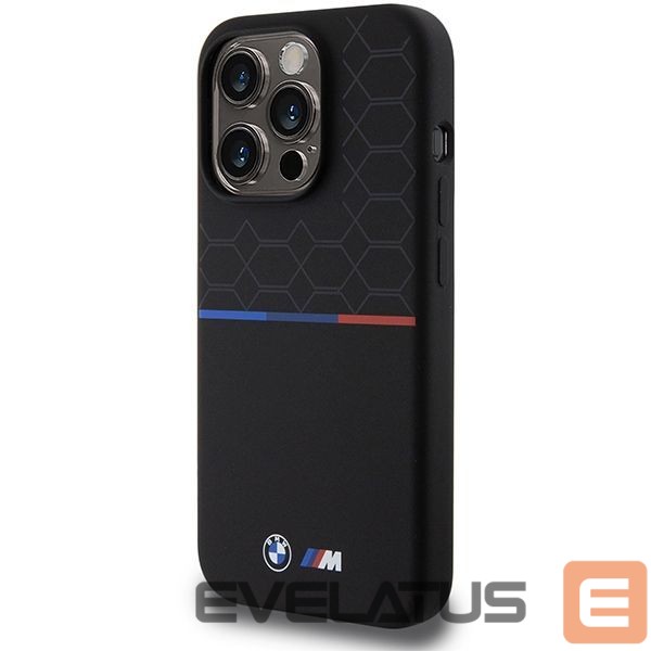 Nugarėlės dėklai BMW BMW M Silicone Pattern MagSafe case for iPhone 15 Pro - black