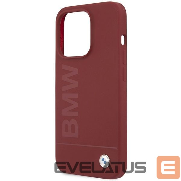 Nugarėlės dėklai BMW BMW Silicone Big Logo MagSafe case for iPhone 15 Pro - red