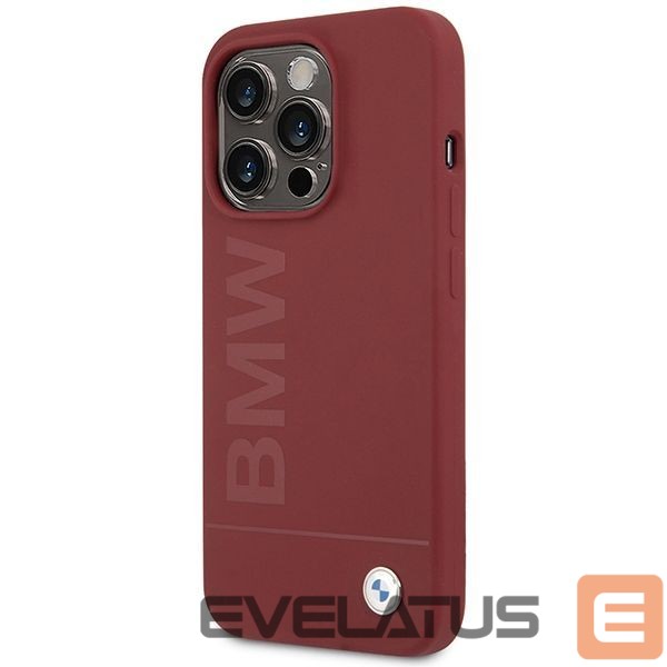 Nugarėlės dėklai BMW BMW Silicone Big Logo MagSafe case for iPhone 15 Pro - red