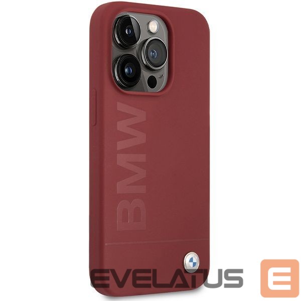 Nugarėlės dėklai BMW BMW Silicone Big Logo MagSafe case for iPhone 15 Pro - red