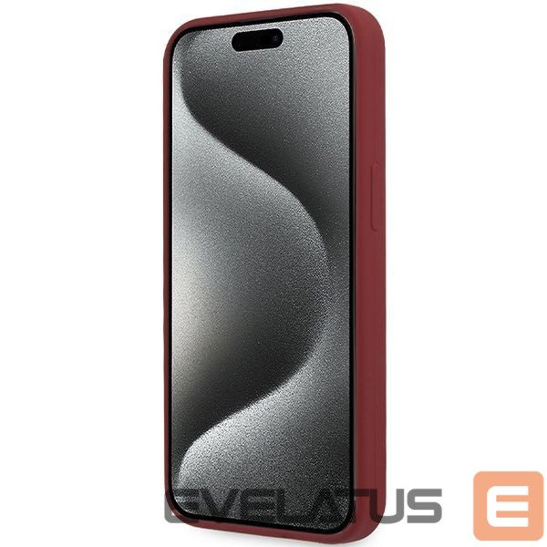 Nugarėlės dėklai BMW BMW Silicone Big Logo MagSafe case for iPhone 15 Pro - red