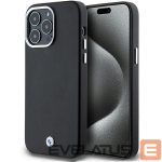 Nugarėlės dėklai BMW  BMW Signature Wrapped Metal MagSafe case for iPhone 15 Pro Max - black 