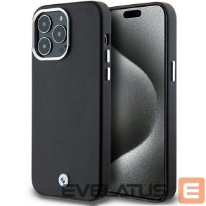 Nugarėlės dėklai BMW  BMW Signature Wrapped Metal MagSafe case for iPhone 15 Pro Max - black 