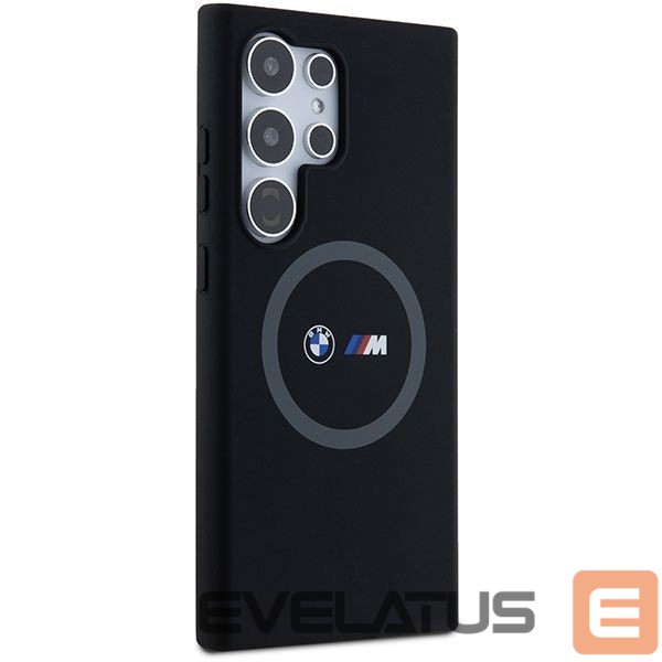 Nugarėlės dėklai BMW BMW M Silicone Printed Ring MagSafe case for Samsung Galaxy S24 Ultra - black