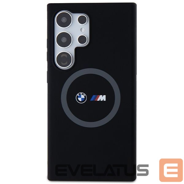 Nugarėlės dėklai BMW BMW M Silicone Printed Ring MagSafe case for Samsung Galaxy S24 Ultra - black