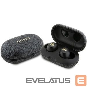 Nugarėlės dėklai Guess  TWS Guess 4G Metal Bluetooth headphones with ENC docking station - black 