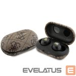 Nugarėlės dėklai Guess  TWS Guess 4G Metal Bluetooth headphones with ENC docking station - brown 