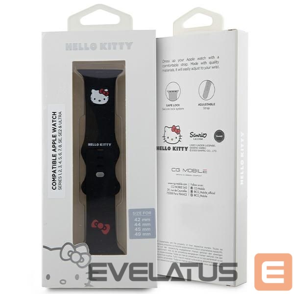 Nugarėlės dėklai Hello Kitty Black