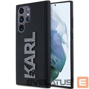 Nugarėlės dėklai Karl Lagerfeld  Karl Lagerfeld 3D Rubber Glitter Logo case for Samsung Galaxy S23 Ultra - black 