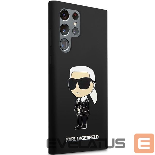 Nugarėlės dėklai Karl Lagerfeld Karl Lagerfeld Silicone Ikonik case for Samsung Galaxy S24 Ultra - black