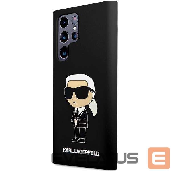 Nugarėlės dėklai Karl Lagerfeld Karl Lagerfeld Silicone Ikonik case for Samsung Galaxy S24 Ultra - black