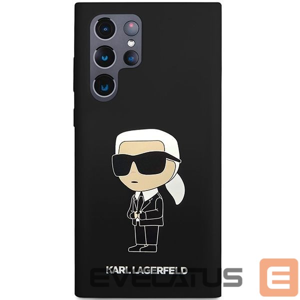 Nugarėlės dėklai Karl Lagerfeld Karl Lagerfeld Silicone Ikonik case for Samsung Galaxy S24 Ultra - black