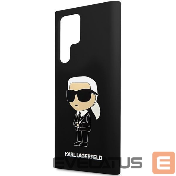 Nugarėlės dėklai Karl Lagerfeld Karl Lagerfeld Silicone Ikonik case for Samsung Galaxy S24 Ultra - black