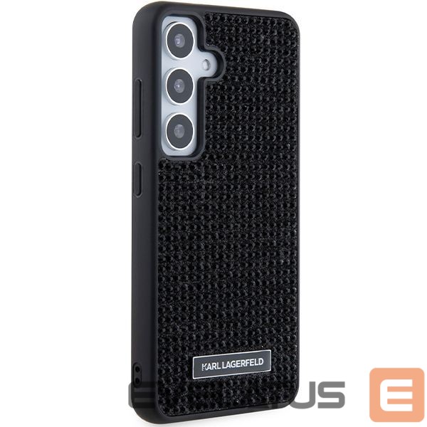 Nugarėlės dėklai Karl Lagerfeld Karl Lagerfeld Rhinestone Metal Logo case for Samsung Galaxy S24+ - black