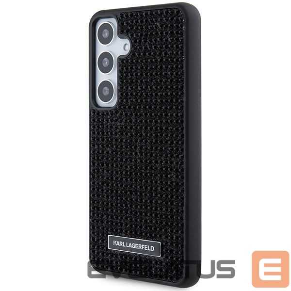 Nugarėlės dėklai Karl Lagerfeld Karl Lagerfeld Rhinestone Metal Logo case for Samsung Galaxy S24+ - black