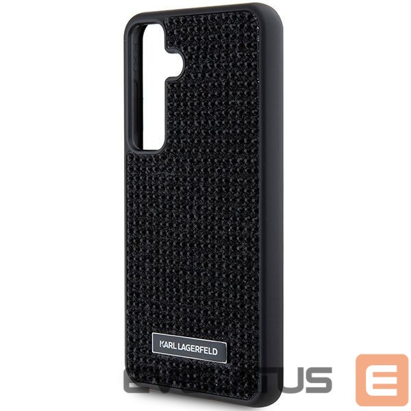 Nugarėlės dėklai Karl Lagerfeld Karl Lagerfeld Rhinestone Metal Logo case for Samsung Galaxy S24+ - black