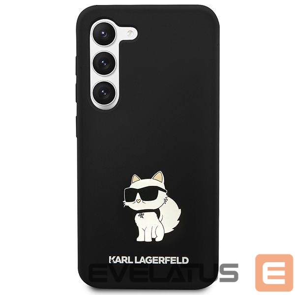 Nugarėlės dėklai Karl Lagerfeld Karl Lagerfeld Silicone Choupette case for Samsung Galaxy S24 - black