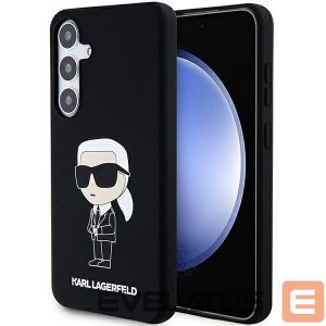 Nugarėlės dėklai Karl Lagerfeld - Karl Lagerfeld Silicone Ikonik case for Samsung Galaxy S24 - black 