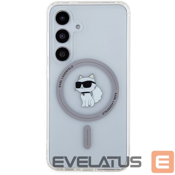 Nugarėlės dėklai Karl Lagerfeld Karl Lagerfeld IML Choupette MagSafe case for Samsung Galaxy S24 - transparent