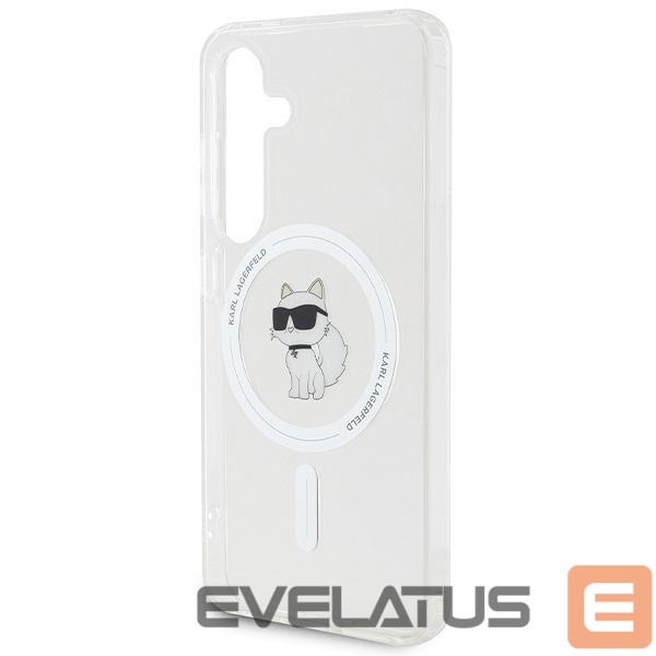 Nugarėlės dėklai Karl Lagerfeld Karl Lagerfeld IML Choupette MagSafe case for Samsung Galaxy S24 - transparent