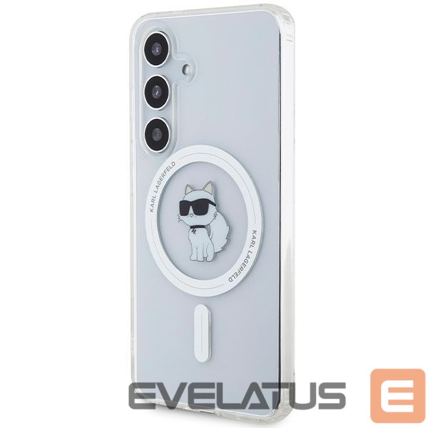 Nugarėlės dėklai Karl Lagerfeld Karl Lagerfeld IML Choupette MagSafe case for Samsung Galaxy S24 - transparent