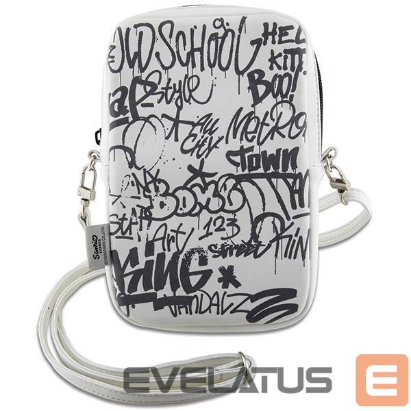 Nugarėlės dėklai Hello Kitty Hello Kitty Graffiti Kitty Head bag - white