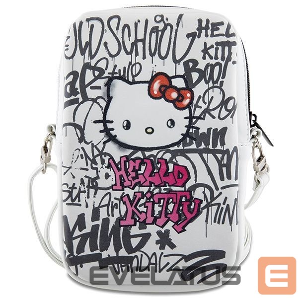 Nugarėlės dėklai Hello Kitty Hello Kitty Graffiti Kitty Head bag - white