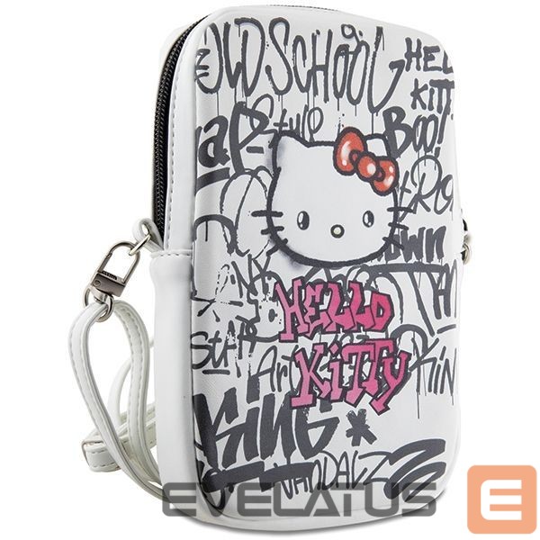 Nugarėlės dėklai Hello Kitty Hello Kitty Graffiti Kitty Head bag - white