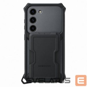 Kiti Samsung  [RETURNED ITEM] Samsung Rugged Gadget Case for Samsung Galaxy S23 Rugged Cover Ring Holder Stand gray (EF-RS911CBEGWW)