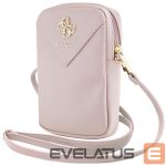 Kitas telefono priedas Guess  Guess Zip Triangle 4G bag - pink 