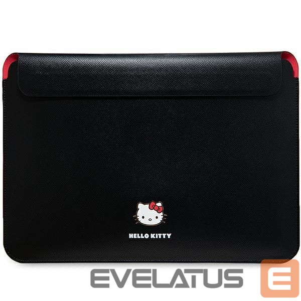 Kitas telefono priedas Hello Kitty Hello Kitty PU Metal Logo case for a 14" laptop - black